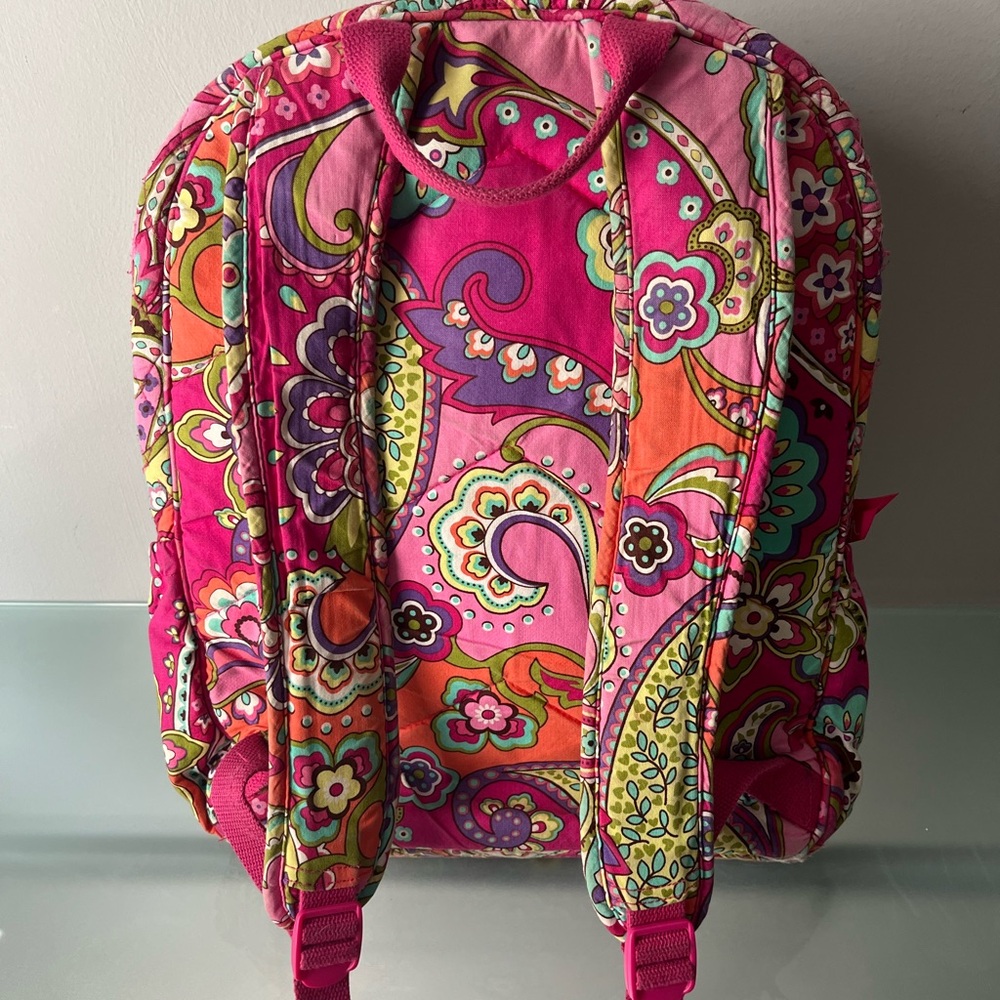 Vera Bradley Vibrant Pink Paisley Backpack - Picture 2 of 4